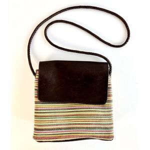 Relic Crossbody Bag Multicolor Striped Braided Strap‎